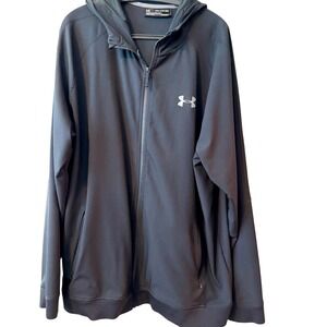 Under Armour Mens Loose Coldgear Full Zip Jacket Size XXL Hooded Outdoors Rugged